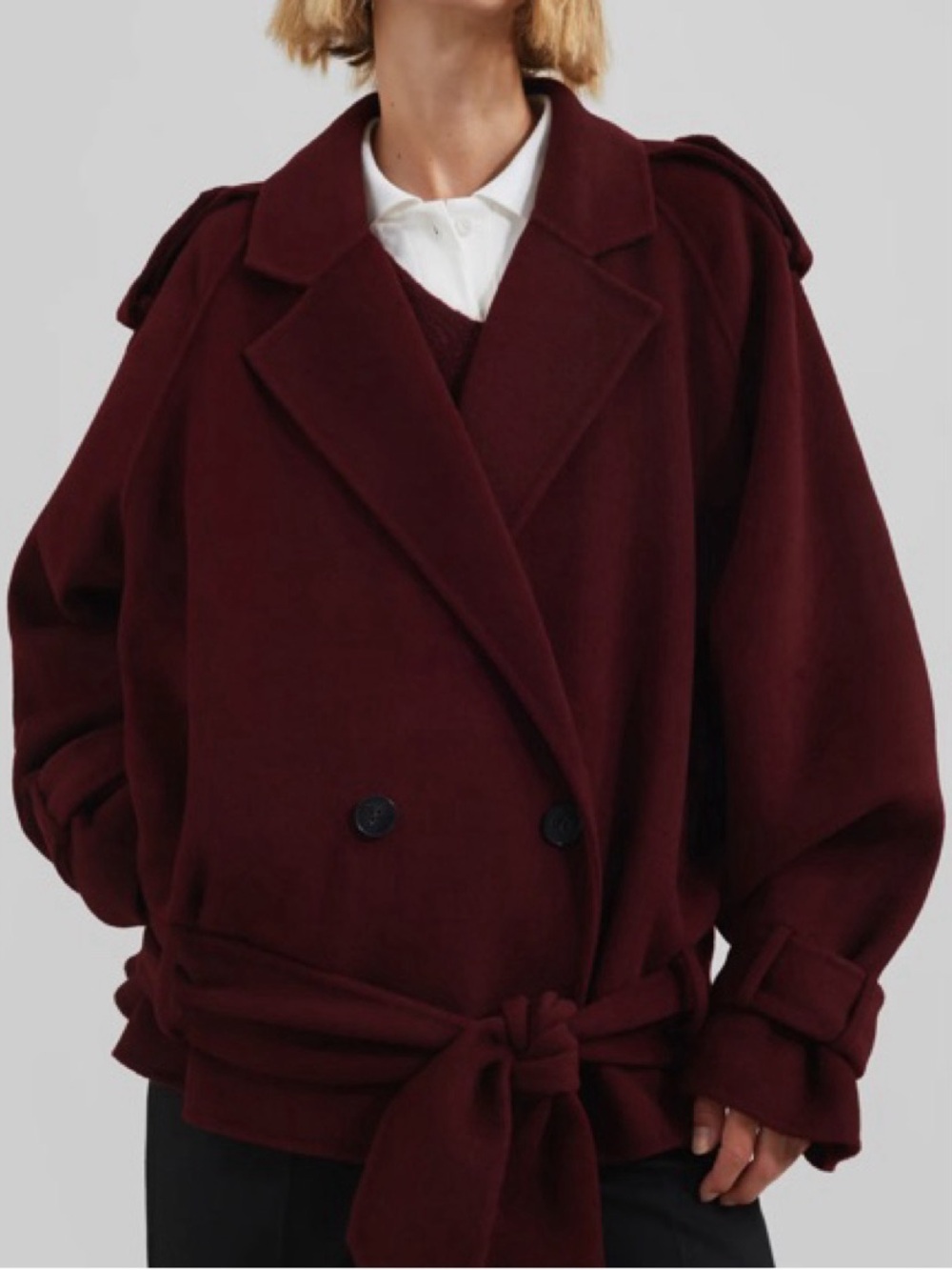 NWT Frankie Shop Elys Cropped Trench